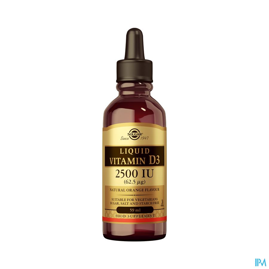 Solgar Liquid Vitamin D3 Olie Gutt 59ml Solgar Liquid Vitamin D3 Olie Gutt 59ml