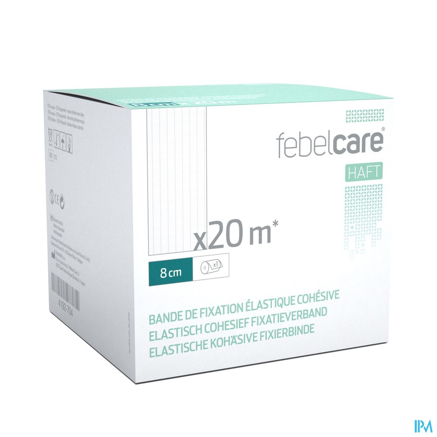 Febelcare Haft Elas. Cohesief Fixatieverb. 8cmx20m