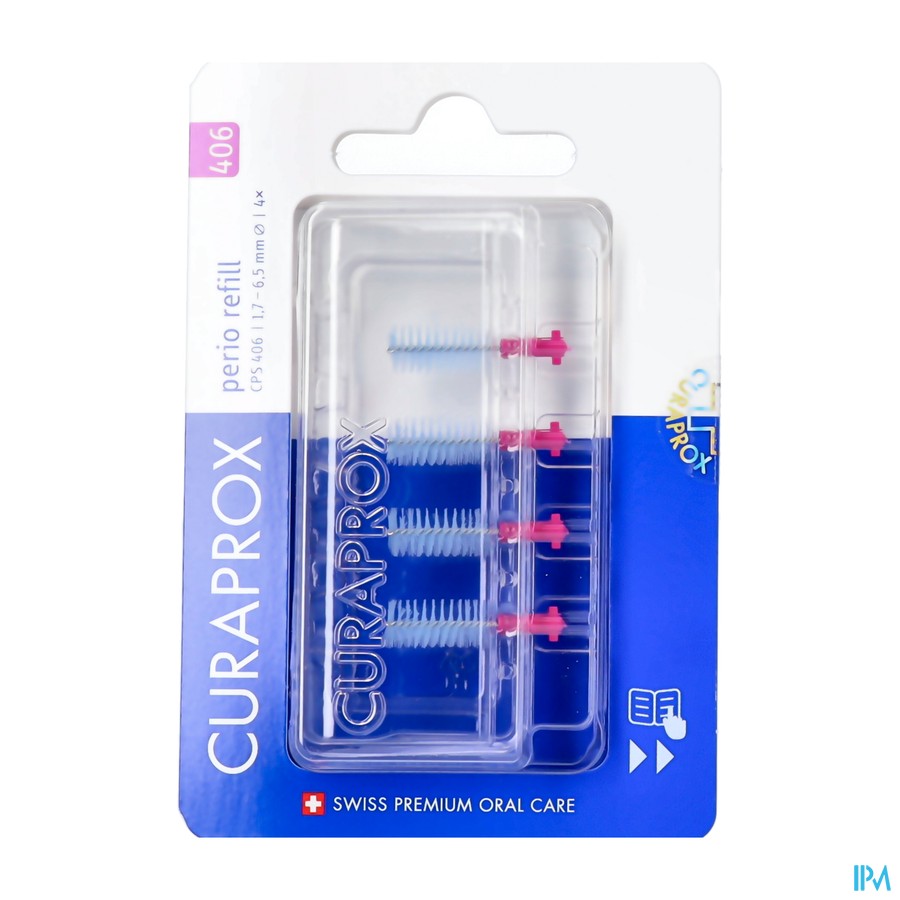 Curaprox Cps 406 Perio Fuchsia Refill 4