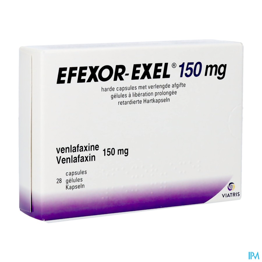 Efexor Exel 150mg Caps Verlengde Afgifte 28