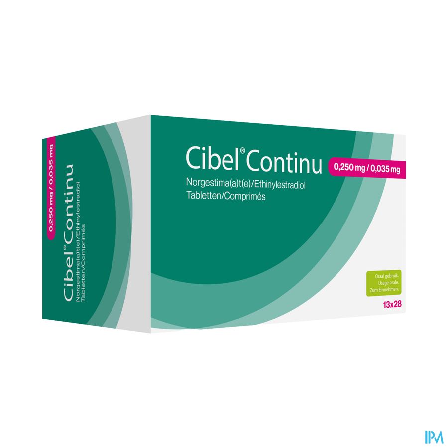 Cibel Continu 0,250mg/0,035mg Comp 13 X 28 Cibel Continu 0,250mg/0,035mg Comp 13 X 28
