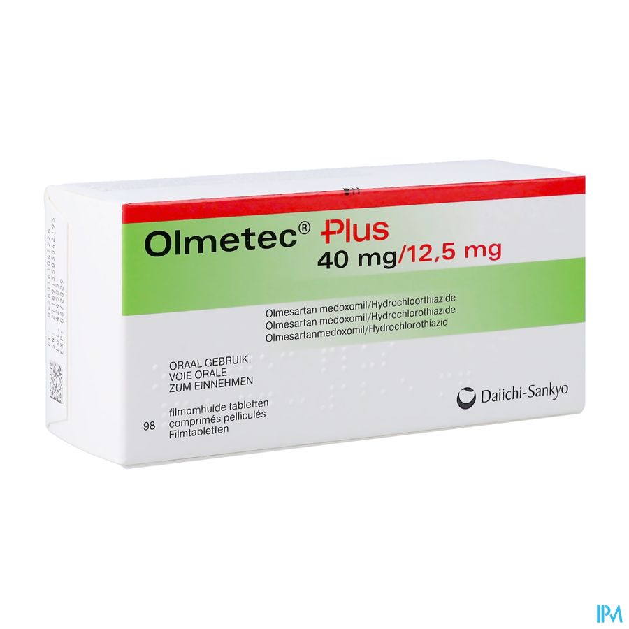Olmetec Plus 40mg/12,5mg Comp Pell 98 Olmetec Plus 40mg/12,5mg Comp Pell 98