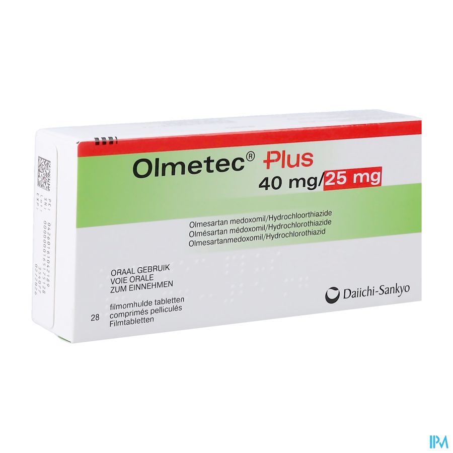 Olmetec Plus 40mg/25mg Comp Pell 28 Olmetec Plus 40mg/25mg Comp Pell 28