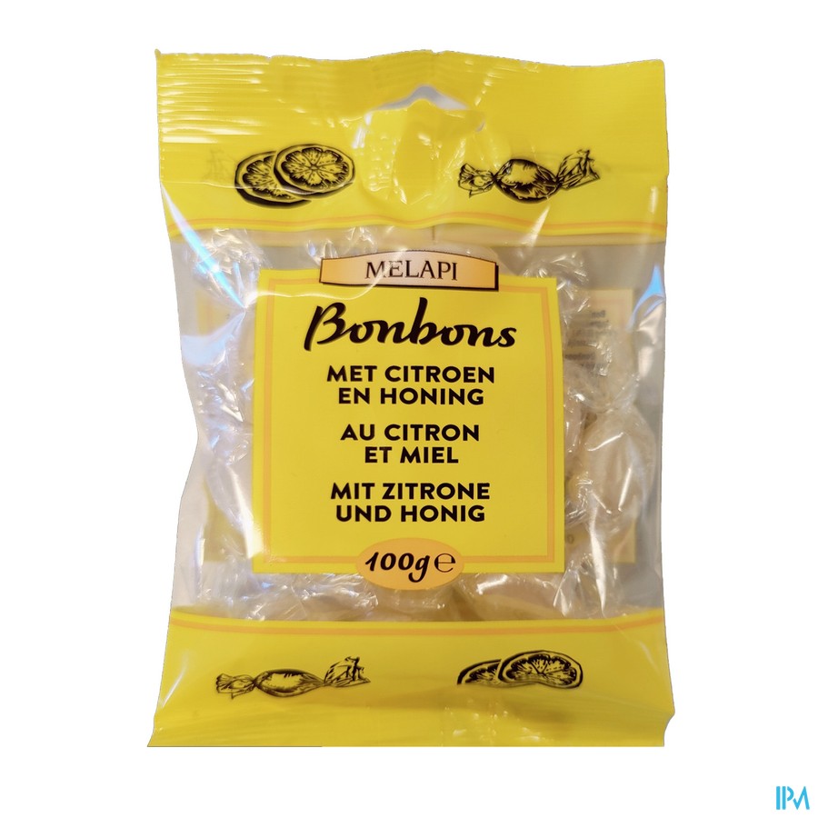 Melapi Bonbons Citroen Honing 100g Revogan