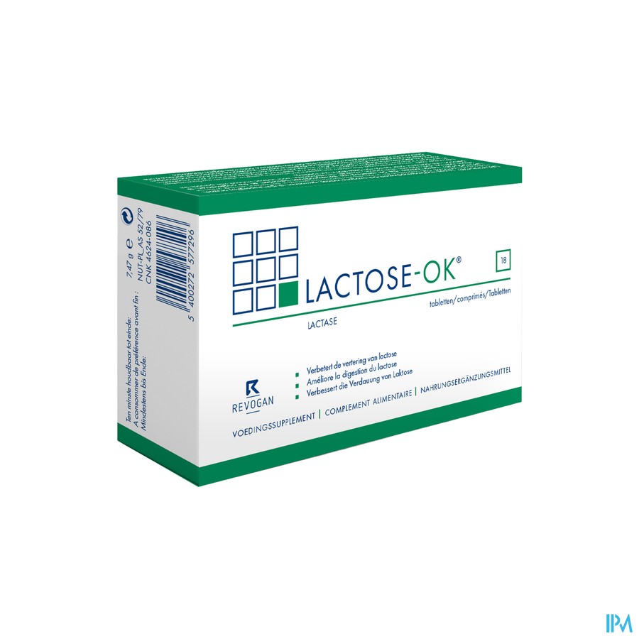 Lactose-ok Tabl 18 Revogan