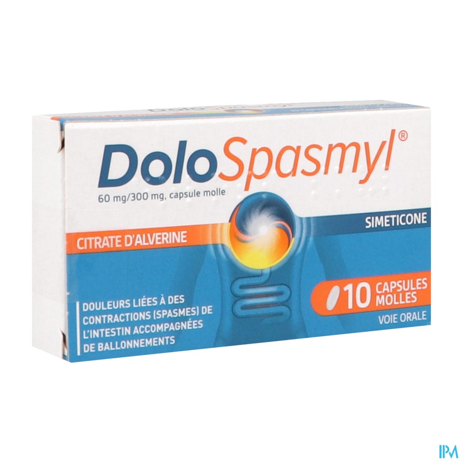 DOLOSPASMYL 60MG/300MG CAPS 10