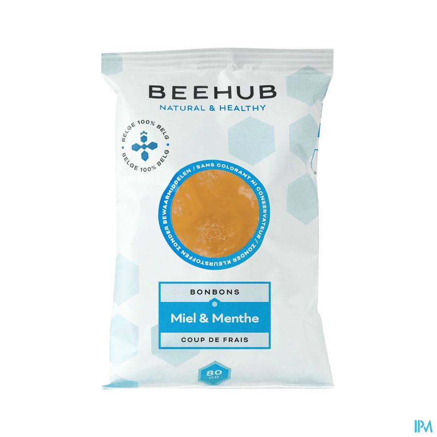 Beehub Bonbons Miel&menthe Poivree 80g