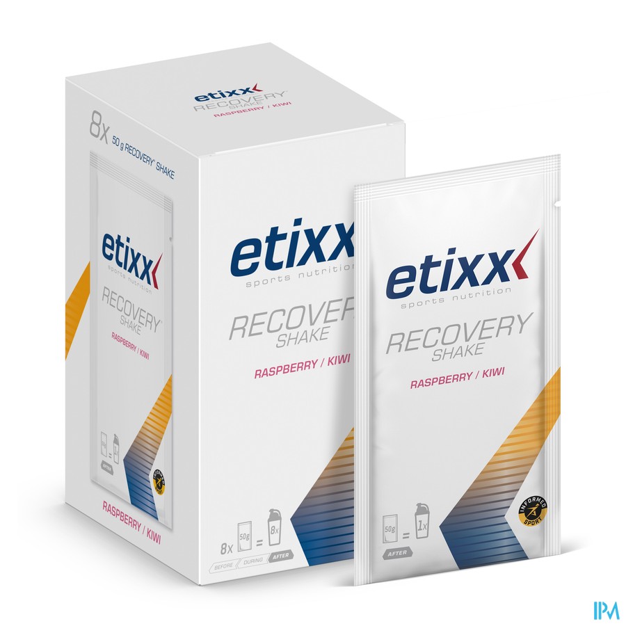 Etixx Recovery Shake Raspberry-kiwi Pdr 8x50g