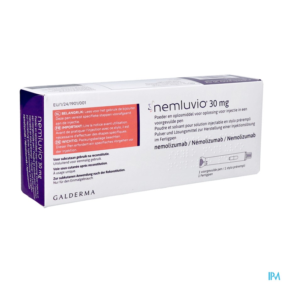 NEMLUVIO PDR + SOLV IN VOORGEVULDE PEN 30 MG 30 INJECTIE MG