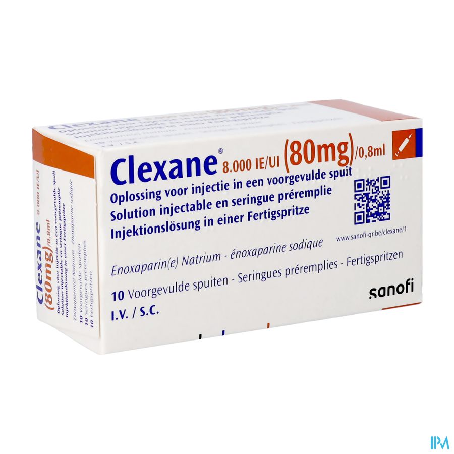 Clexane Spuit Inj 10 X 80mg/0,8ml