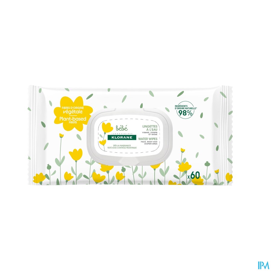 Klorane Bb Lingettes Eau 60
