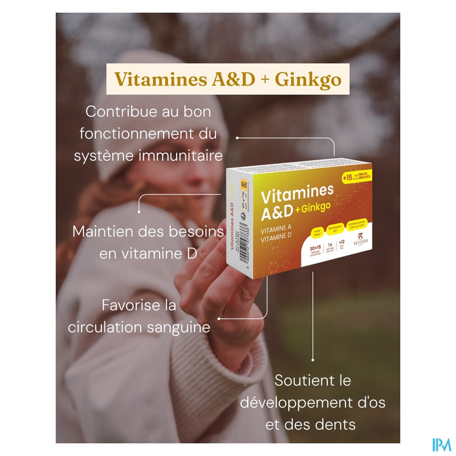 Nutritic Vitamines A&d+gin. Comp30+15 7733 Revogan