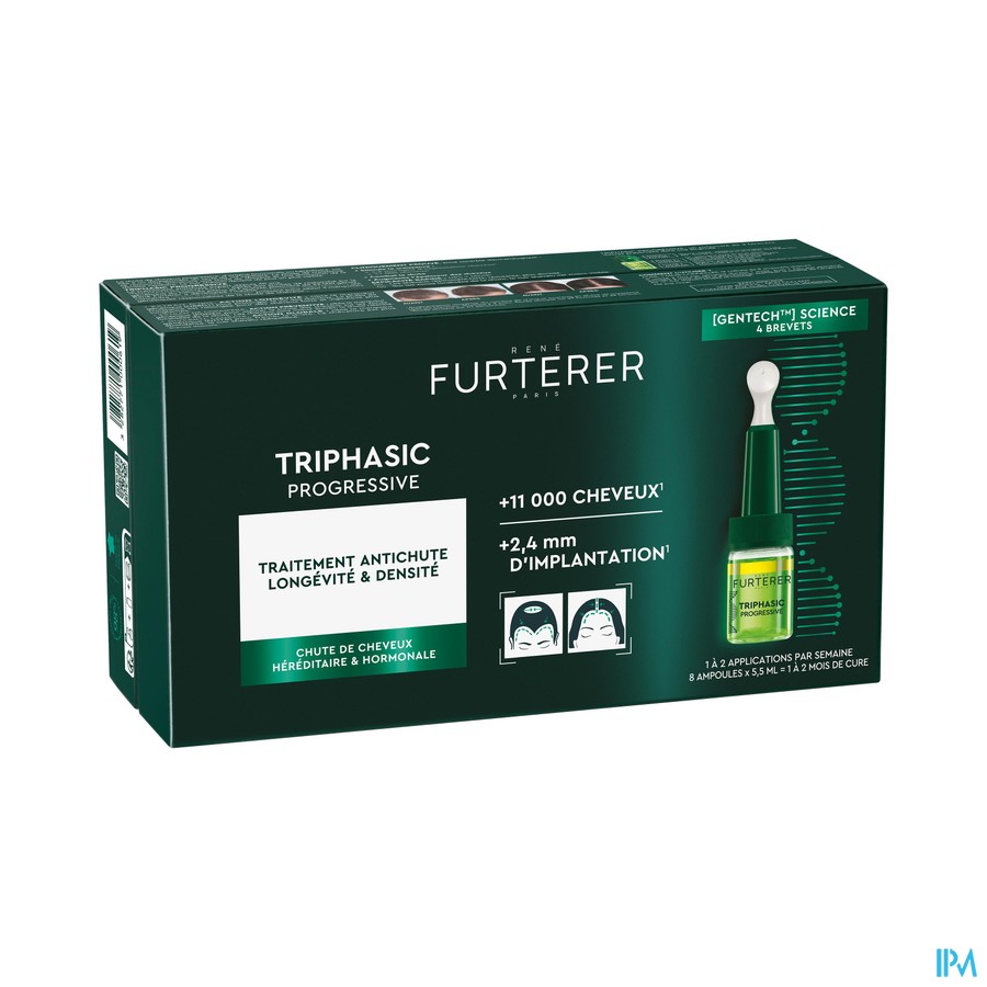 Furterer Triphasic Progres. Trait. A/chute 8x5,5ml