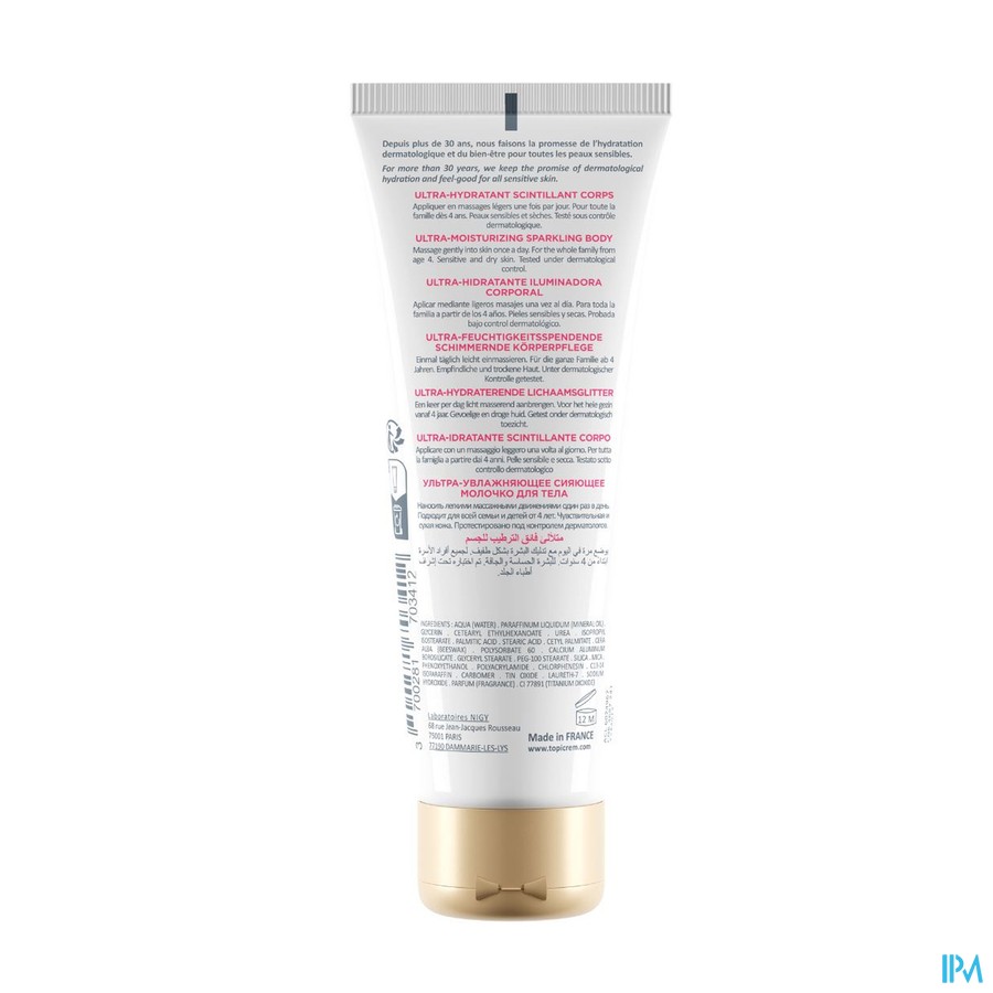 Topicrem Um Ultra Hydra Schitter. Lichaam 200ml