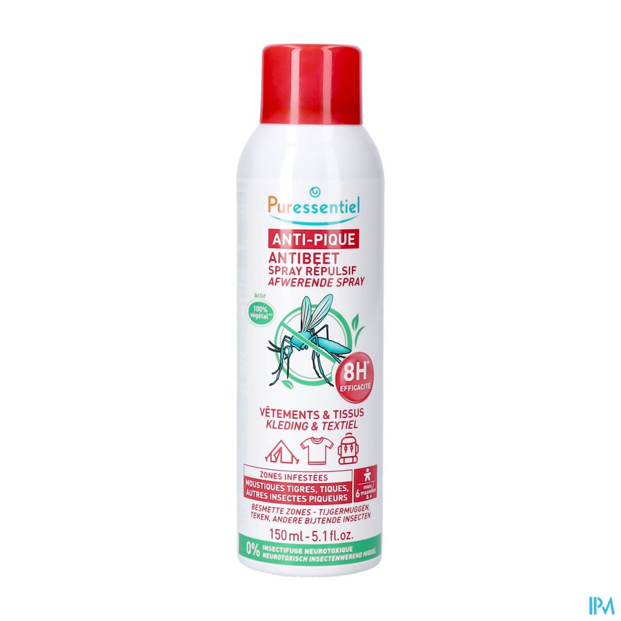 Puressentiel A/pique Spray Repulsif Vet&tissu150ml Puressentiel A/pique Spray Repulsif Vet&tissu150ml