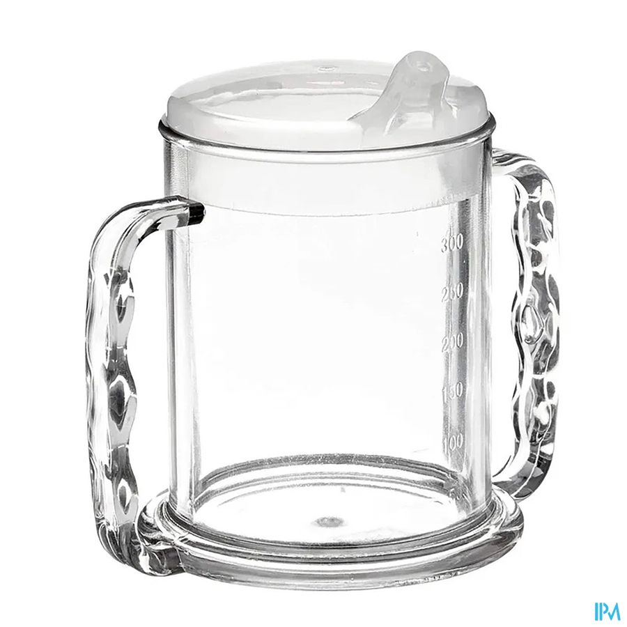 Gobelet Transp + 2 Poignees Stand. 285ml Homecraft