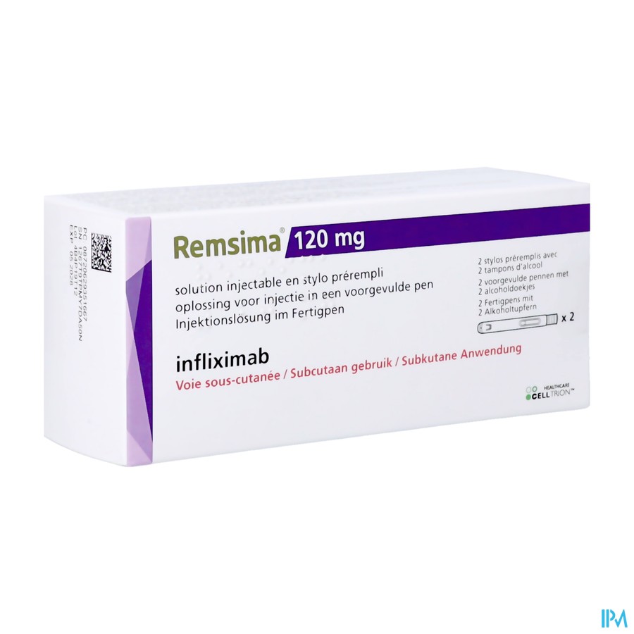 Remsima 120mg Orifarm Opl Inj Voorgev. Pen 2x1ml