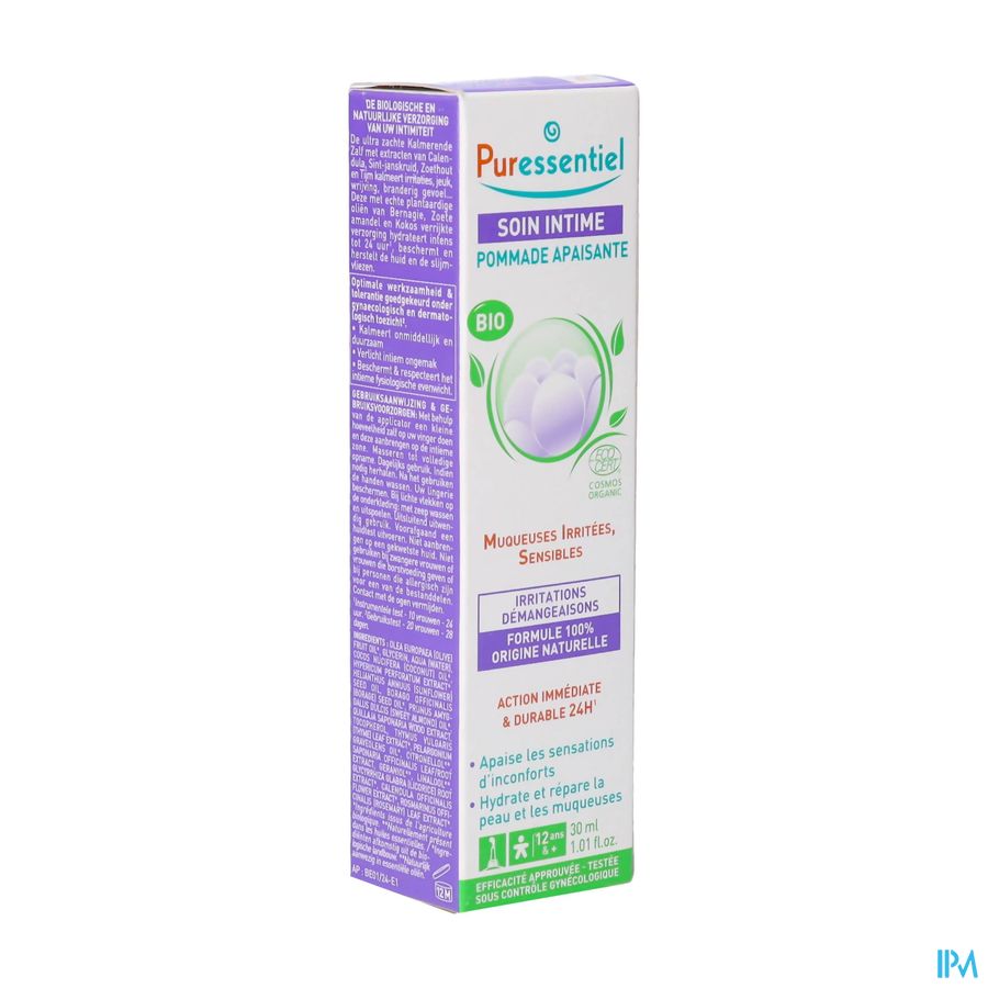Puressentiel Hygiene Intime Pommade Apaisante 30ml Puressentiel Hygiene Intime Pommade Apaisante 30ml