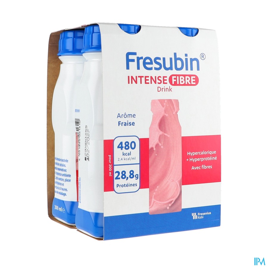 FRESUBIN INTENS FIBRE FRAIS4X200ML