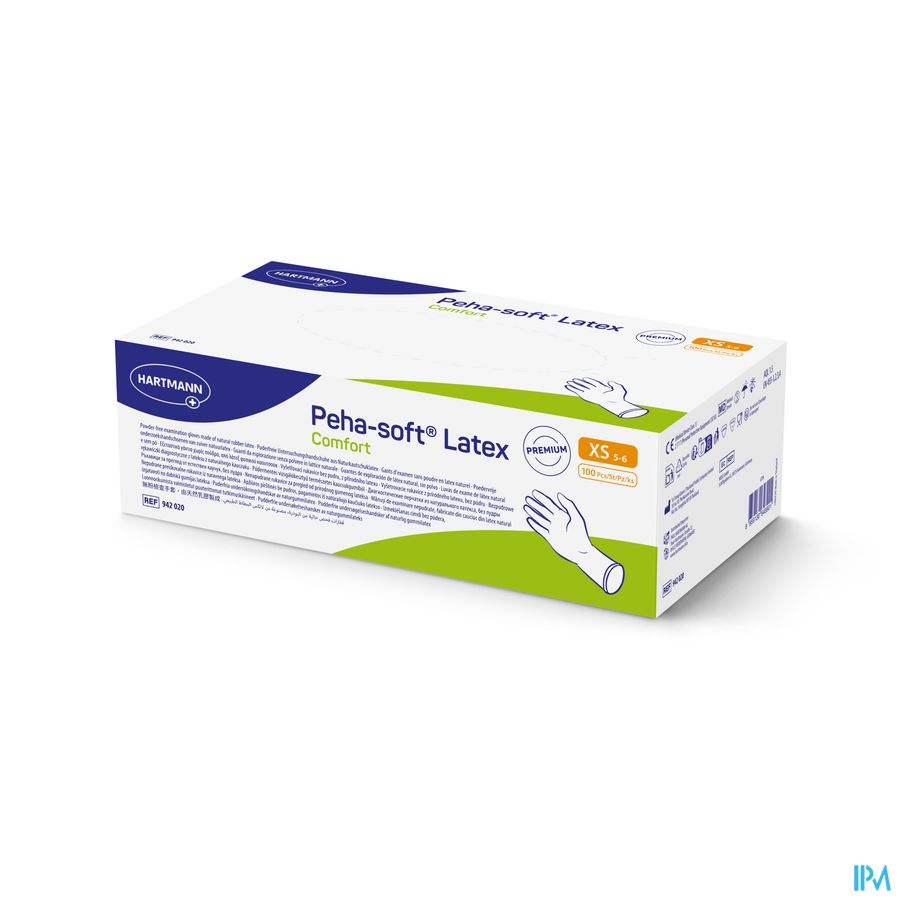 Peha Soft Handschoen Latex Comfort Xs 100 942020