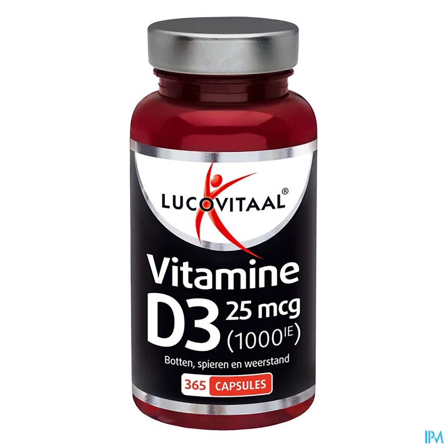 Lucovitaal Vitamine D3 1000ie 25mcg Caps 365