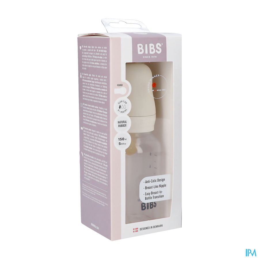 Bibs Zuigfles Complete Set Ivory 150ml