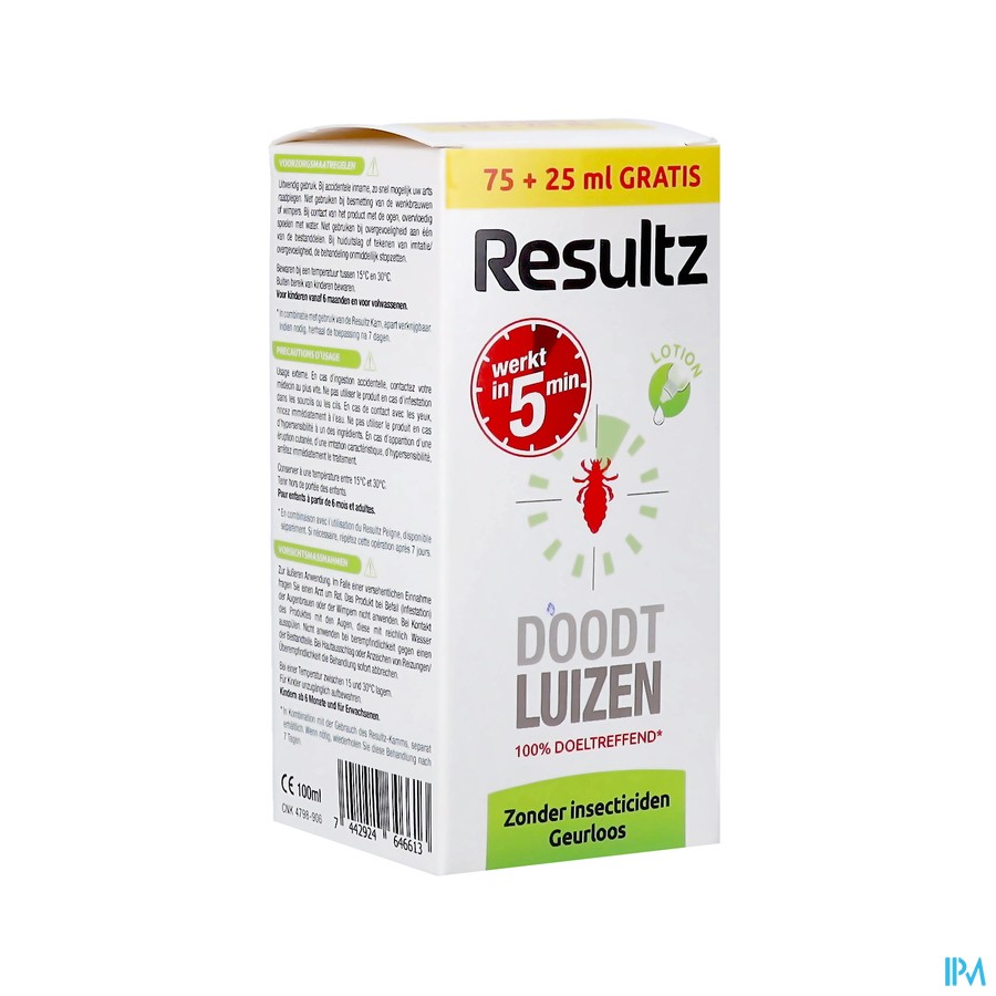 Resultz A/luizen Lotion 75ml+25ml Promo