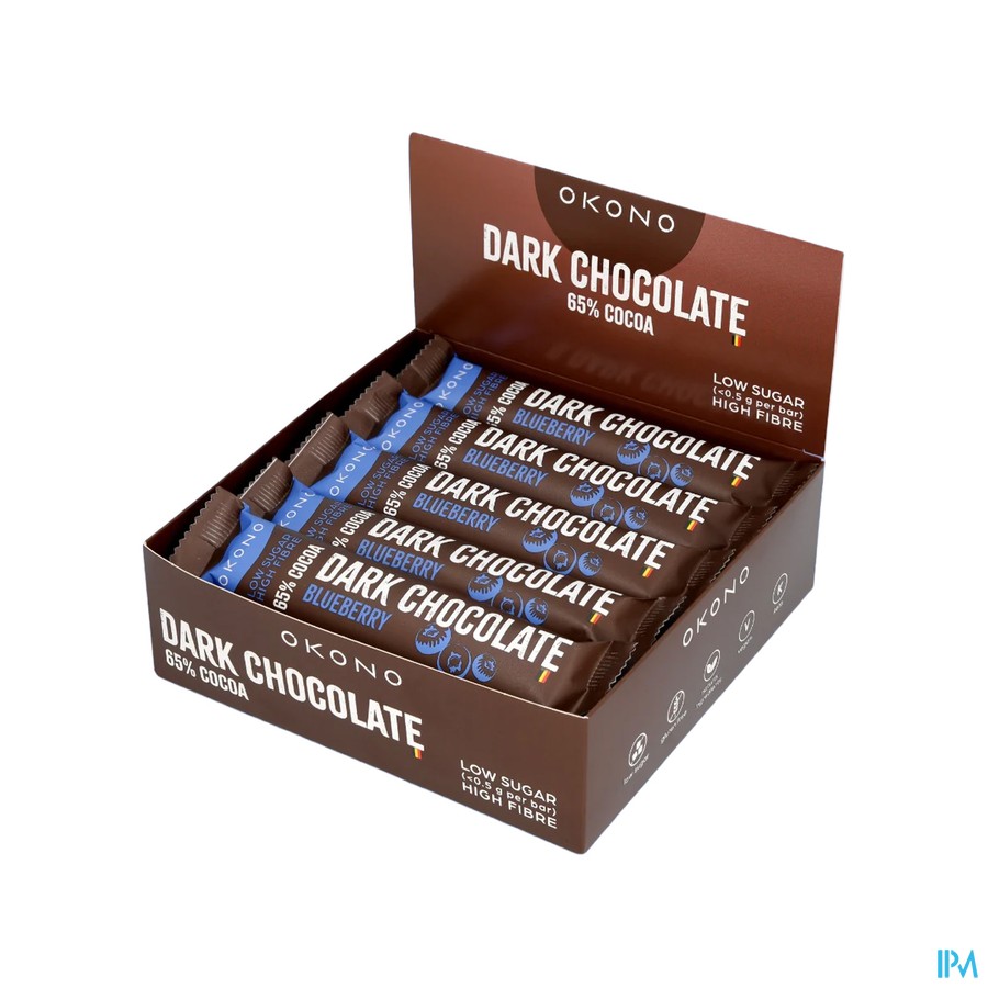 Okono Dark Chocolate Blueberry 20x35g
