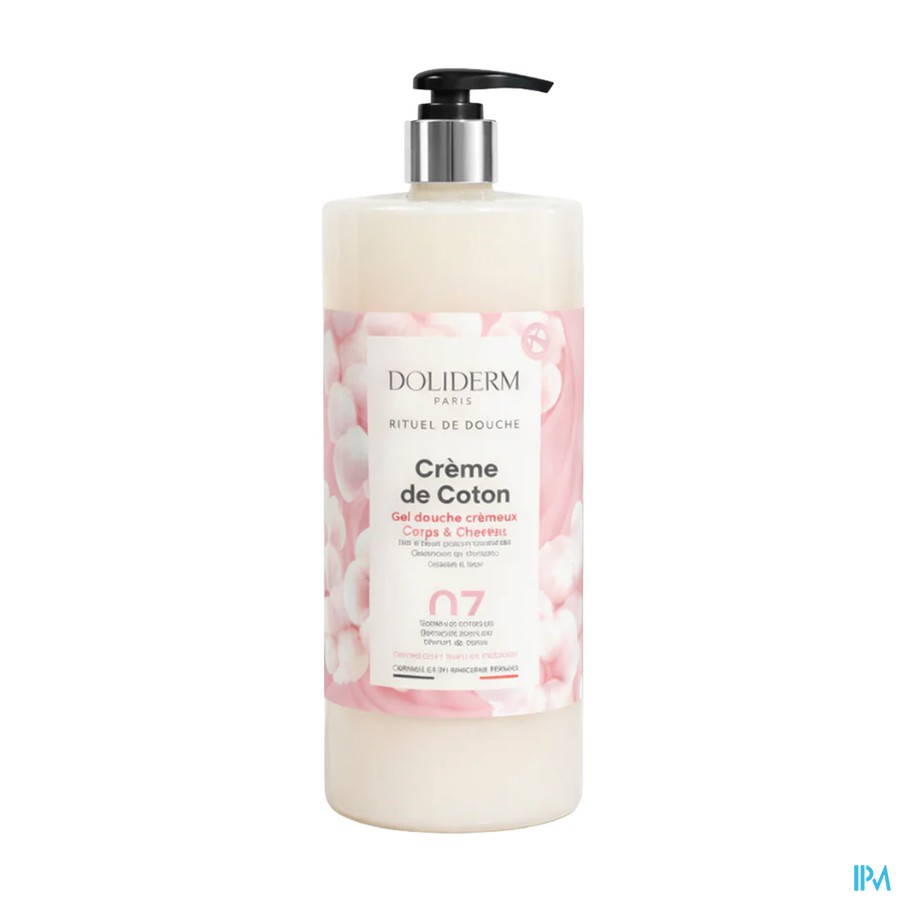 Doliderm Gel Douche 2en1 Creme De Coton 1l