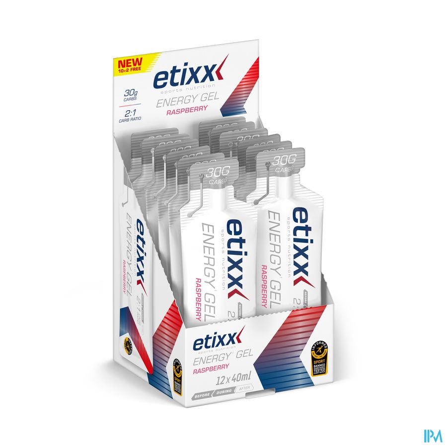 Etixx Energy Gel Framboise 12x40ml