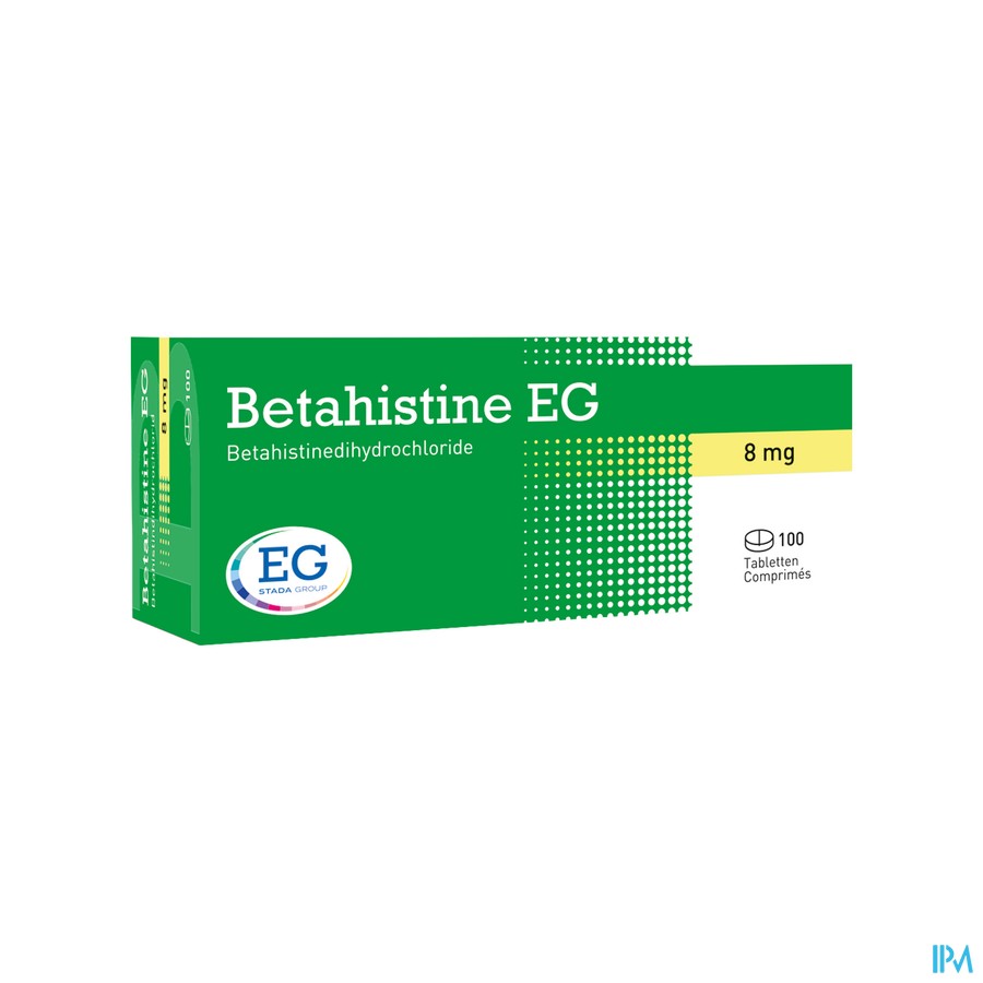 Betahistine EG         Tabl 100X8Mg