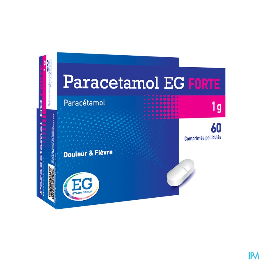 Paracetamol EG Forte 1G Filmomh Tabl  60