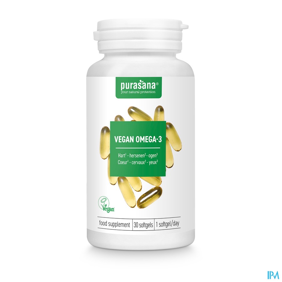 Purasana Vegan Omega-3 1080mg Softgels 30