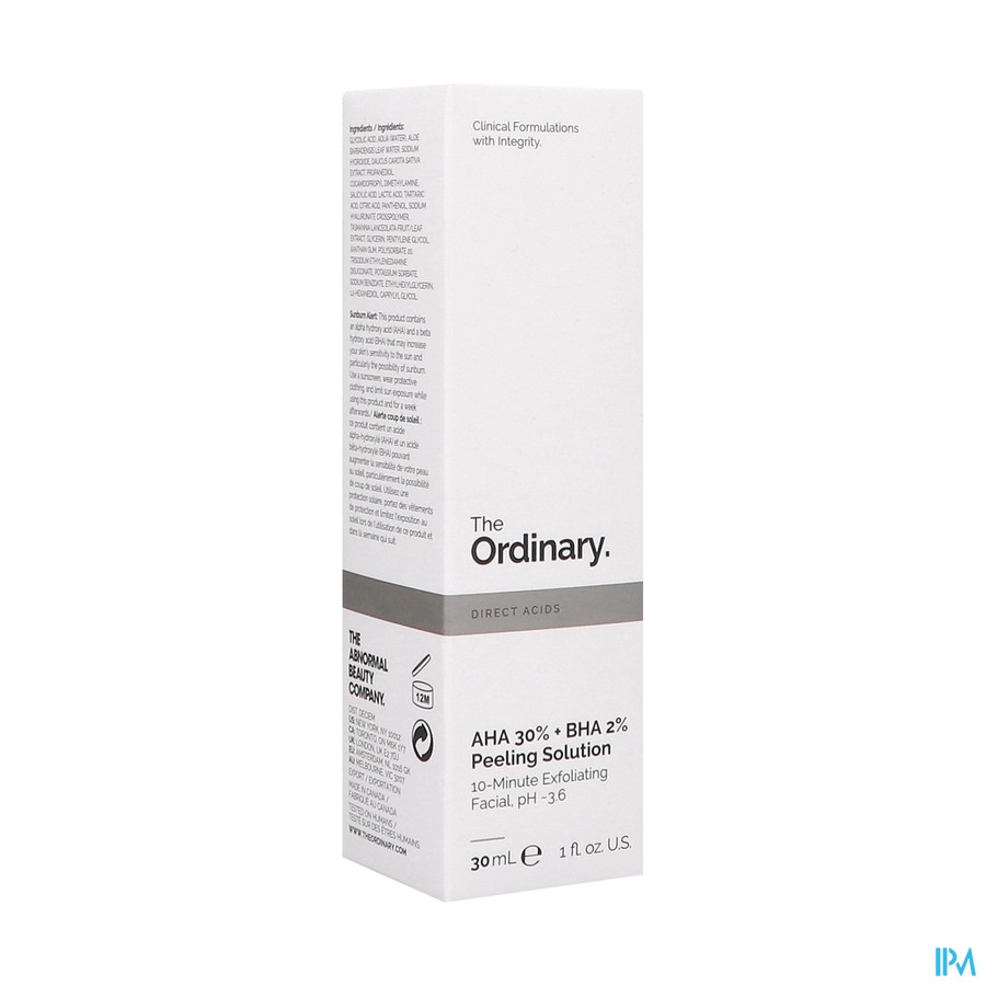 The Ordinary Aha 30%+bha 2% Peeling Solution 30ml