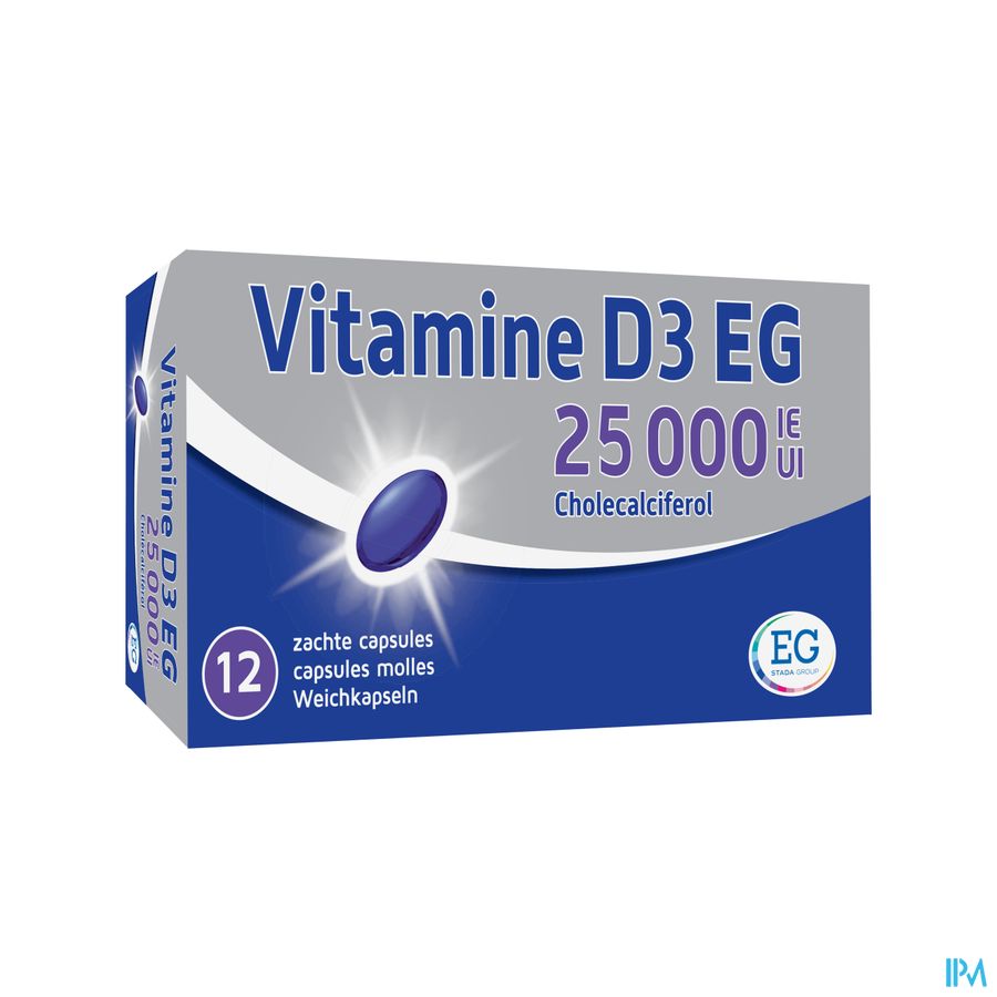 VITAMINE D EG 25000 I.E. 12 CAPS