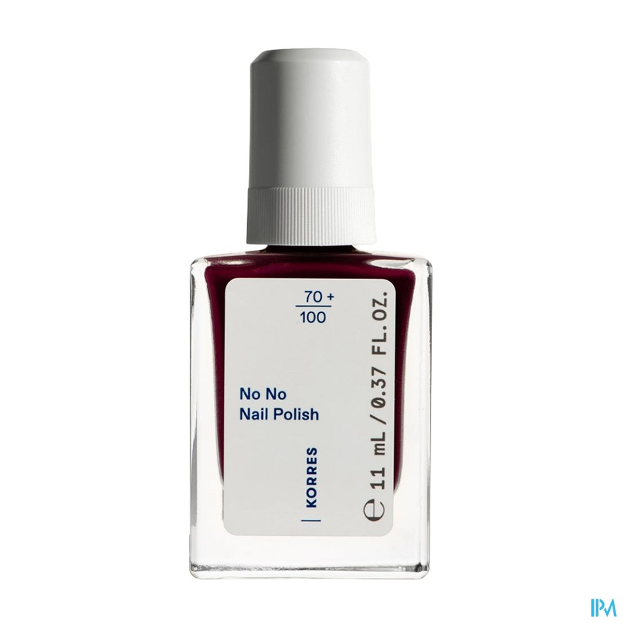 Korres Km No No Nail Polish 59 Burgundy Red 11ml