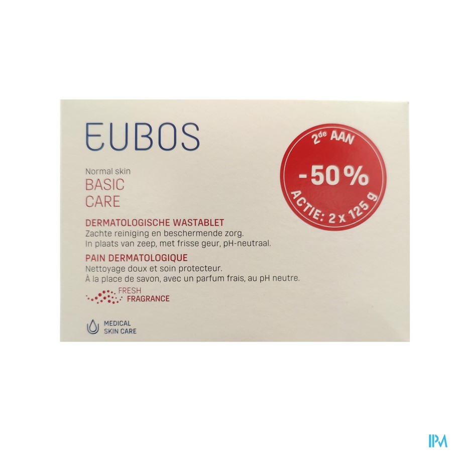 Eubos Compact Zeep Roze 2x125g Promo