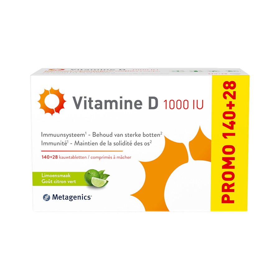 Vitamine D 1000iu Kauwtabl 140+28 Metagenics