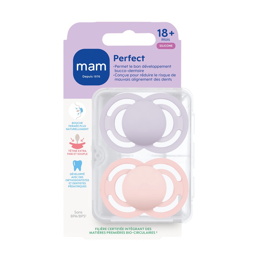 SUCET MAM PERFECT TEND SIL 18+M X2