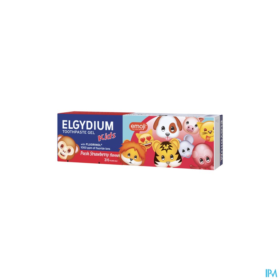 Elgydium Tandpasta Kids Emoji Frisse Aardbei 50ml