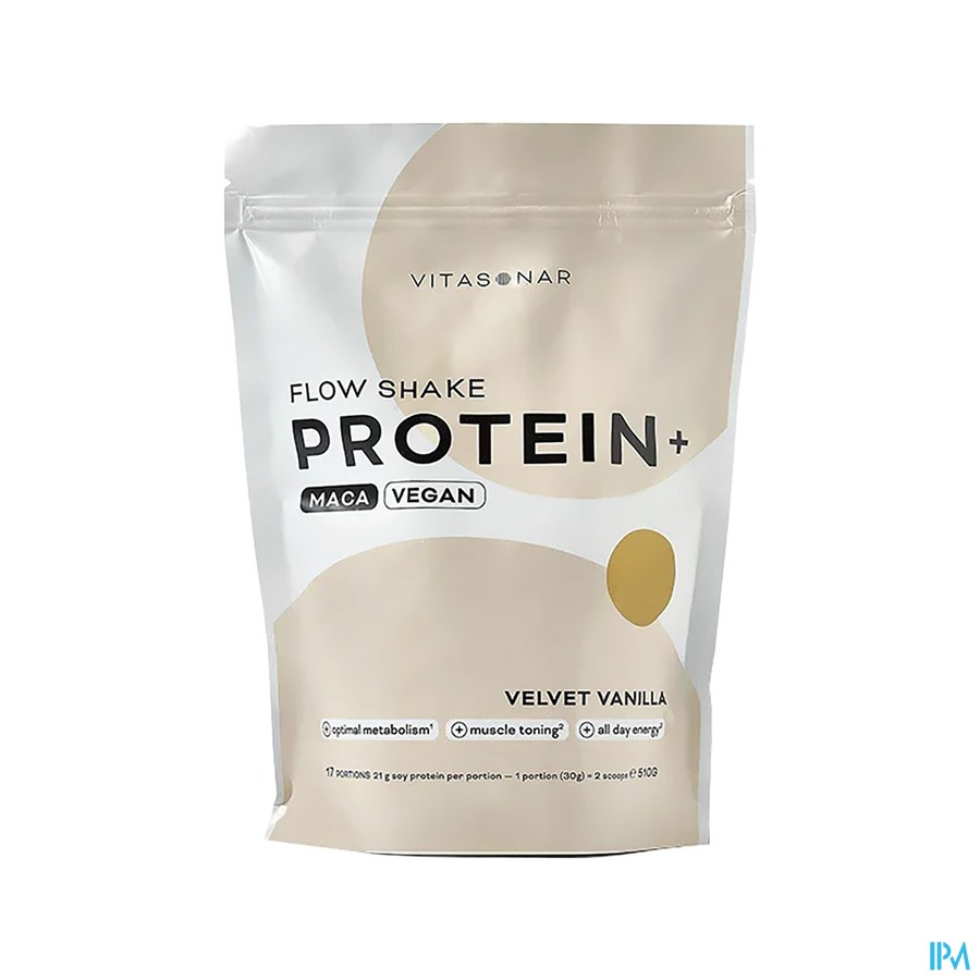 Vitasonar Velvet Vanille Flow Shake Veg.prot+.510g