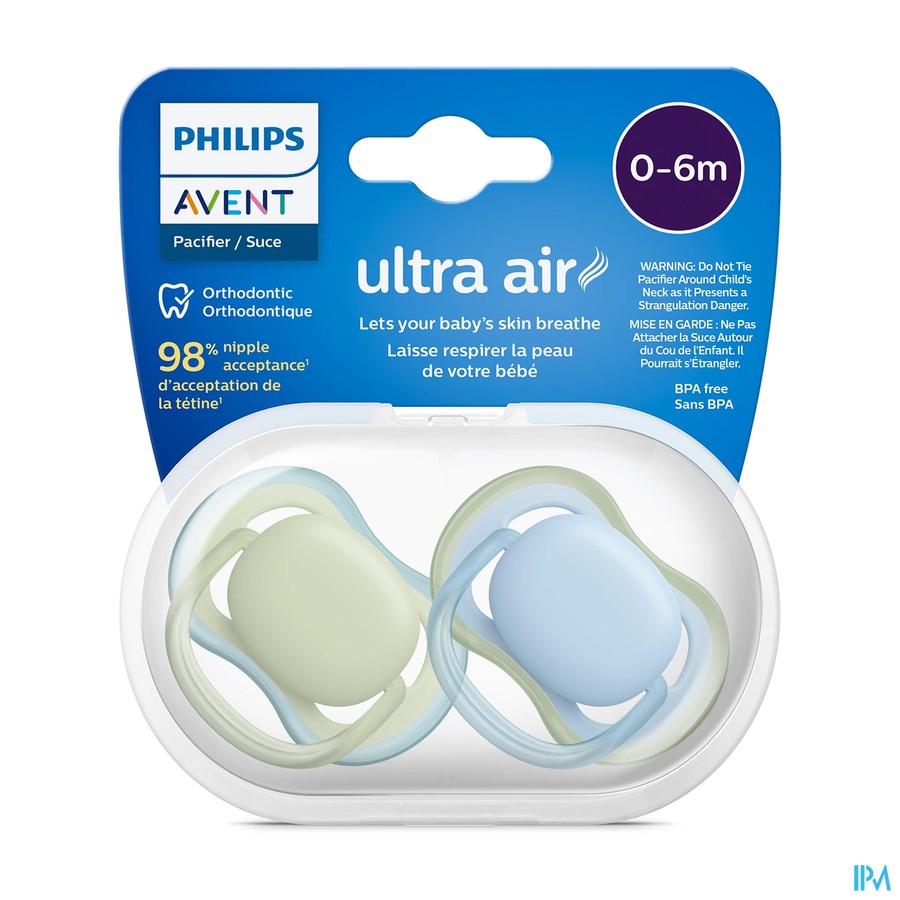 Philips Avent Fopspeen 0m+ Ultra Air Mix 2