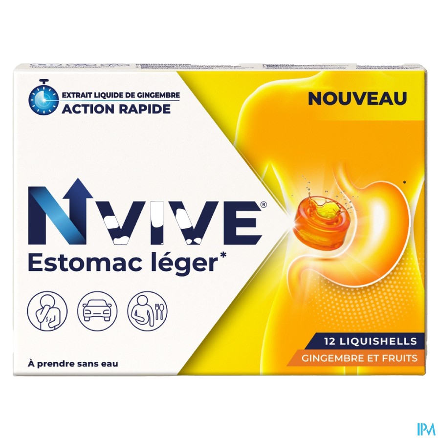 Nvive Estomac Leger Liquishells 12