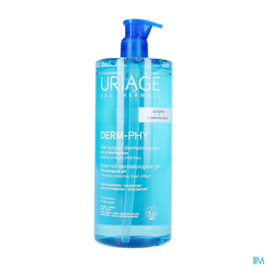 Uriage Dermo-phy Dermatologische Overvetgel 1l