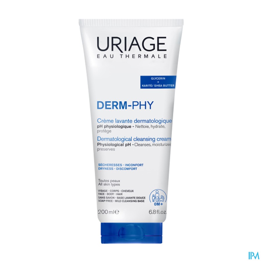 Uriage Dermo-phy Creme Lavante Dermatologiq. 200ml