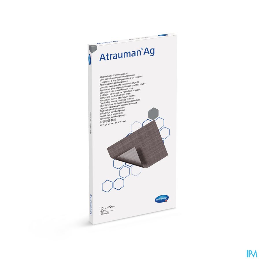 Atrauman Ag 10x20cm St. 10 P/s