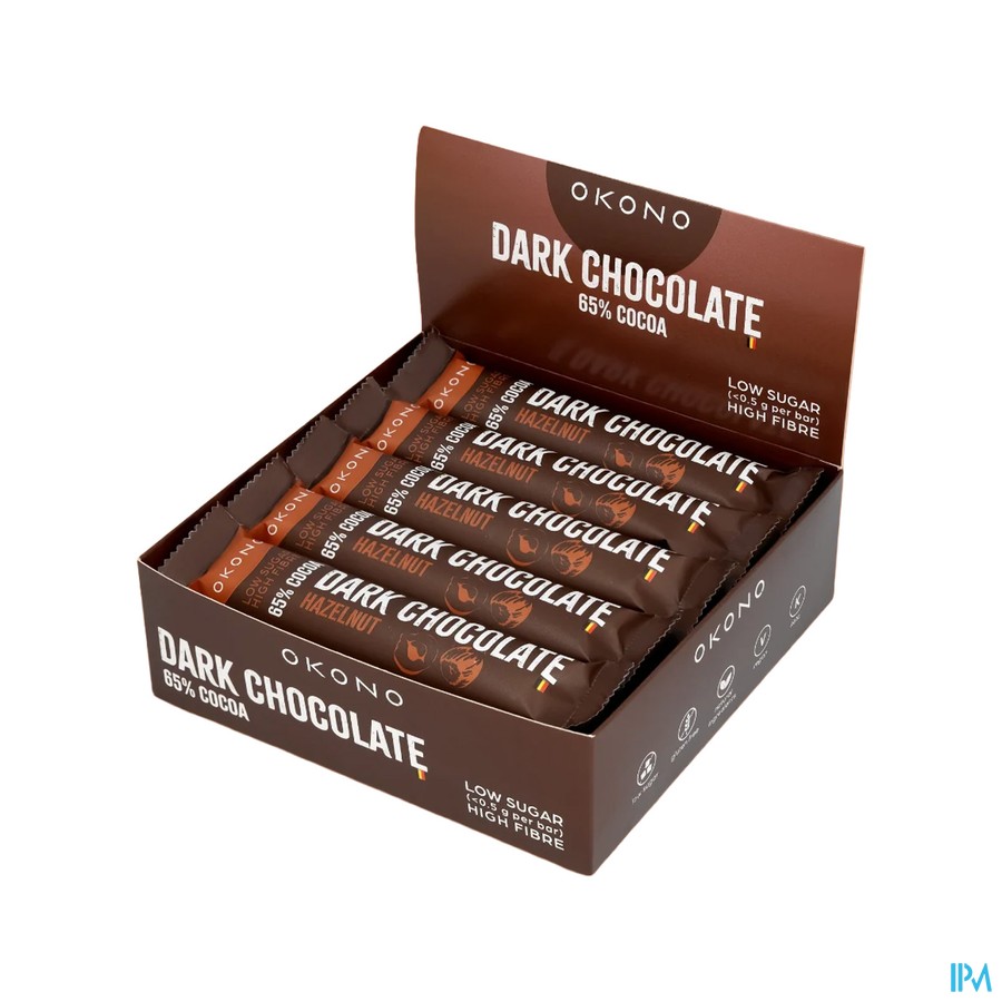 Okono Dark Chocolate Hazelnut 20x35g