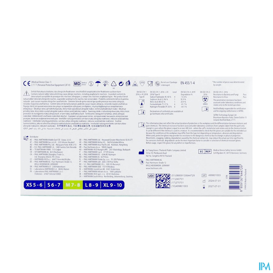 Peha Soft Gants Latex N/pdr Protect M 100 942008
