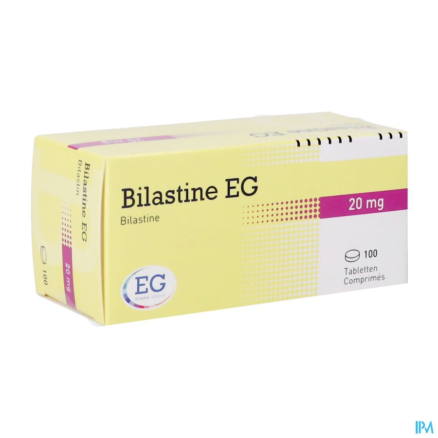 Bilastine Eurogenerics 20Mg Tabl 100 Blister