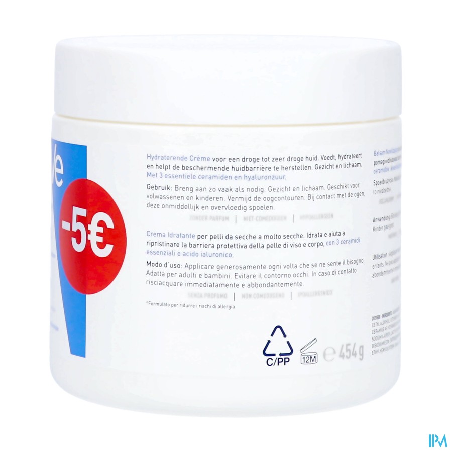 Cerave Baume Hydratant 454g Promo -5€